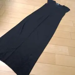 DKNY ブラック フレンチスリーブ ニットワンピース サイズP