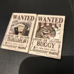 未使用　ワンピース　２点セット　マグネット WANTED ロー　バギー