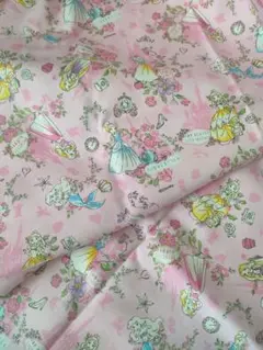 オックス ディズニー プリンセス 生地 95cm ピンク