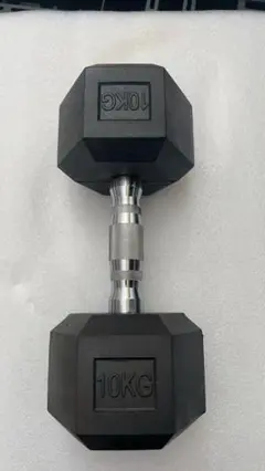 中古ダンベル10kg 単品 六角 筋力トレーニング 鉄アレイ