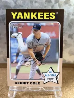 ゲリット・コール　25枚限定　topps now ヤンキース　実使用ボールカード ゲリット・コール 25枚限定 topps now ヤンキース 実使用ボール