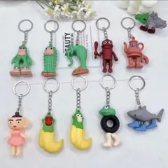 イタリアンブレインロット 立体キーホルダー 11本セット ストラップ 海外ミーム