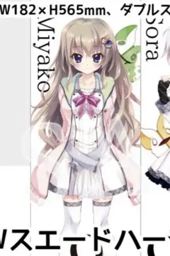 9−nine-　キャンパスアート　九条都 9-nine- POPUP STORE 九條都 B2Wスエードハーフタペストリー