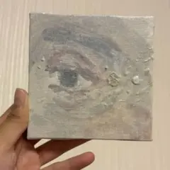 アクリル画 目のアート作品