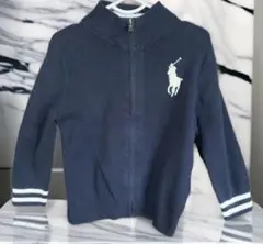 Ralph Lauren ネイビー ジップアップセーター　100cm