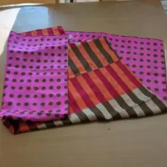 新品　kibiso シルク マフラー ピンク