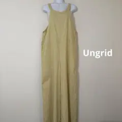 Ungrid ショルダーデザインサロペット　イエロー サイズ縦L 横M
