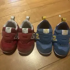 New Balance 313 ベビーシューズ 赤 青 2足セット