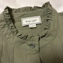 【新品未使用品】maison gigot ジゴ　オリーブグリーン長袖ブラウス