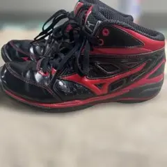 Mizuno WAVE REAL BB4 黒/赤　26.0