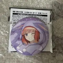 中野二乃 缶バッジ うさぎ着ぐるみ