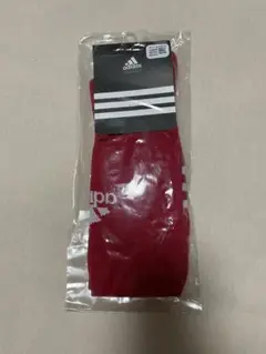 【新品未使用】adidas サッカーソックス 赤×白 23〜25cm