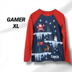 GAMER サンタデザイン 長袖カットソー XL
