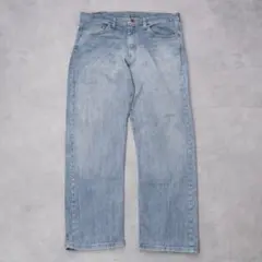Wrangler ラングラー W34 ブルーデニム ボトム 青 ヒゲ 15126