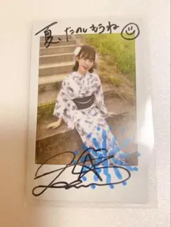 阿部菜々実　浴衣チェキ