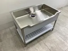 T2195☆未使用品☆タニコー☆1槽シンク☆舟形シンクW1200D750H780