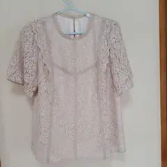 大きめサイズ Rose Tiara オシャレブラウス