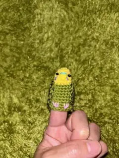 セキセイインコ 指人形 編みぐるみ