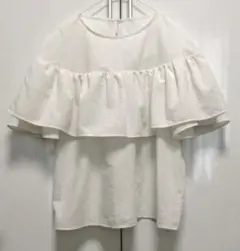 【アーバンンリサーチ】Items アイテムズ　半袖ブラウス　フリル