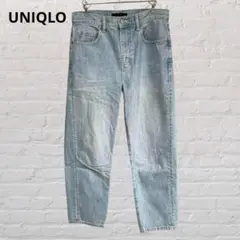 8575UNIQLO♡ユニクロ デニムパンツ ジーンズ ブルー系 カジュアル M