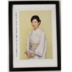 (A4額付き)吉永小百合さん② ポスター風　切り抜き額装