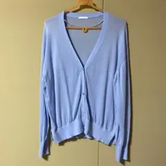 【美品】カーディガン　ブルー　夏