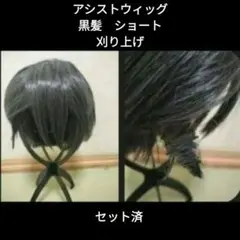 ✥リヴァイ ウィッグ✥セット済 進撃の巨人 進撃の巨人 リヴァイ ココスプレウイッグ
