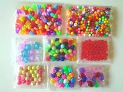 ビーズ　まとめ売り　ハンドメイド　レトロビーズ カラフルビーズ