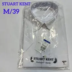 新品タグ付　STUART KENT 半袖ボタンダウンシャツ 白　M/39