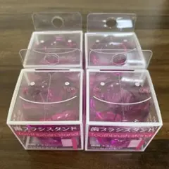 歯ブラシスタンド　クリアパープル　４個セット