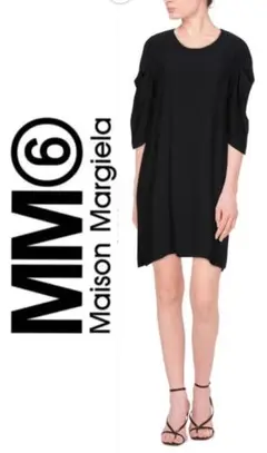 MM6 ワンピース♡黒 新品未使用タグ付き メゾンマルジェラ ENFOLD