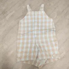 セレク チェック ショートオーバーオール 90