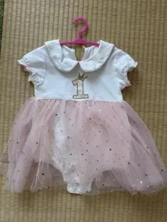 1歳誕生日用ワンピース 80 キラキラ