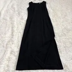 n6805 極美品✨ルイシャンタン マキシ丈ノースリーブワンピース 34 日本製