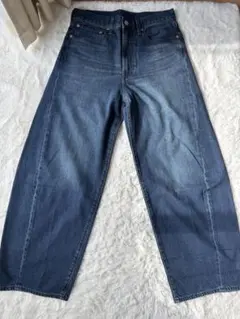 GU 全新品 紳士 バレルレッグジーンズ