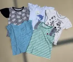 まとめ売り　キッズTシャツセット 5枚組　女の子　　　　120-130