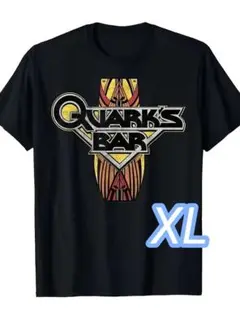 【プレミアムT】黒★XLサイズ《Quarks Bar》╋サイズ●宇宙Tシャツ