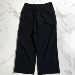 美品◎ワイズフォーメン ワイドパンツ ウールギャバジン ブラック 3サイズ