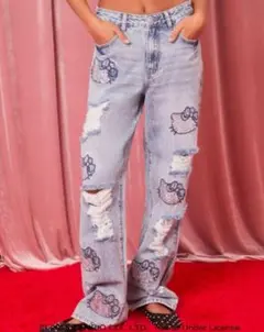 forever21 キティコラボ デニム