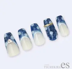 新作TUMEKIRA esシアードットネイルシール　ホワイト、ブラック2枚セット
