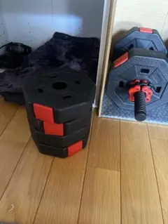八角形ダンベルとプレート2個セット