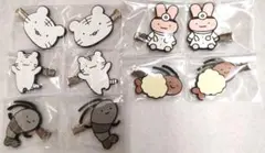 ホワイトタイガーとブラックタイガー ラバーヘアクリップ