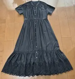 Ships シップス　黒レースワンピース