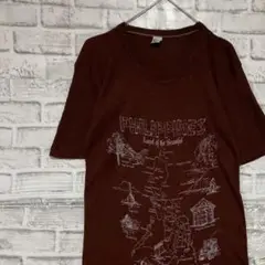 USA製90sヴィンテージTシャツ！シングルステッチ　ブラウン半袖古着S721