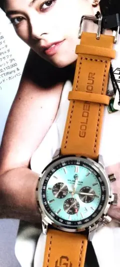 JAPANムーブ GOLDEN HOUR クロノグラフ 時計新品/未開封