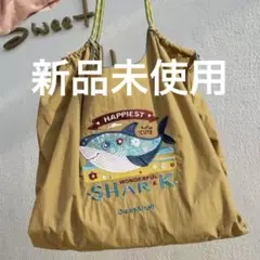 シャーク♡ 刺繍バッグ　新品未使用　エコバッグ　サイズM 海　動物　魚