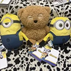 ミニオンとクマのぬいぐるみセット