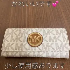 マイケルコース 長財布 ベージュ