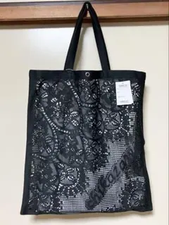 近沢レース⭐︎レーストート/フィオレ（ブラック）エコバッグ　トートバッグ新品未使用
