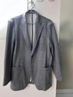 RELASMA ジャージ素材ジャケット グレー L相当 一度着用のみ 美品